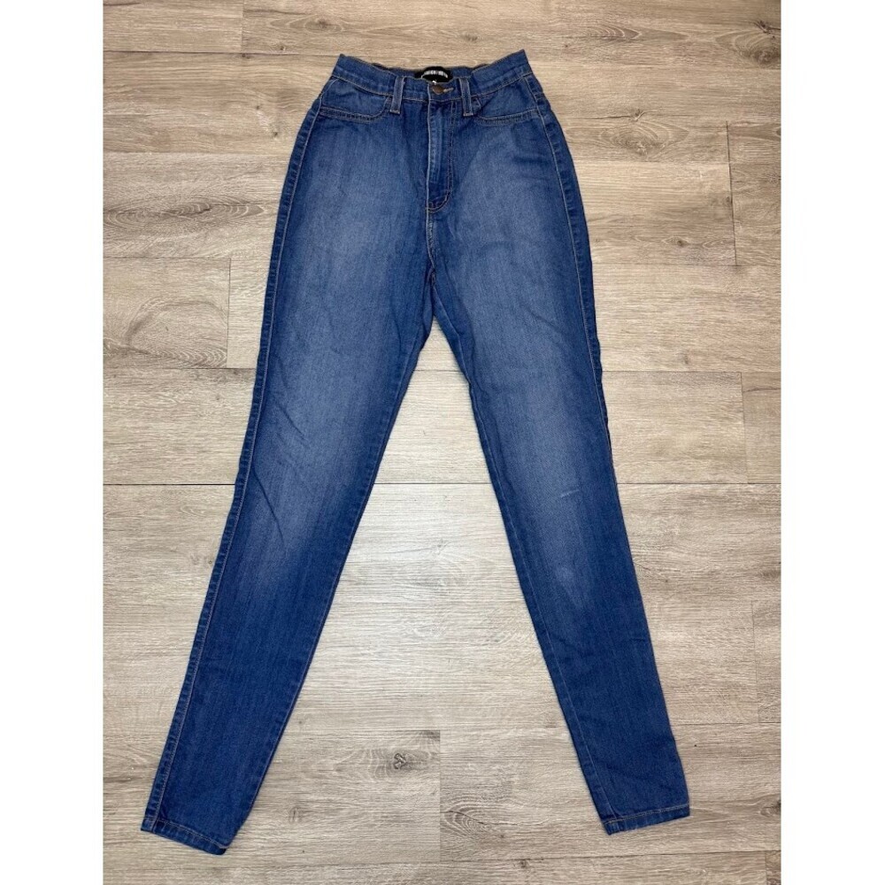 High Rise Jegging Jeans Blue Stretch Skinny Pants Size 3 W25